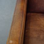 Mooie En Comfortabele Schapenleren Art Deco Design Fauteuil Met Een Prachtige Kleur thumbnail 6