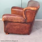 Stoere Leren Vintage Fauteuil thumbnail 5