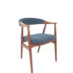 Deense Vintage Farstrup Stoel Blauw Model 213 Thomas Harlev thumbnail 2