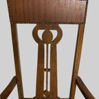 Eiken Armfauteuil Uit Arts And Crafts Periode thumbnail 2
