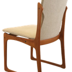 Set 4 Vamdrup Vintage Stoelen Deens Reupholstered thumbnail 3