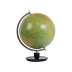 Vintage Wereldbol Eiken Basis Staatkundige Globe Hermann Haack Jaren 70 thumbnail 6