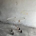 Beautyfull White Patina Iron Serving Trolley 1950’S thumbnail 9