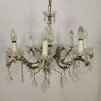 Vintage Glazen Hanglamp, Kroonluchter Lamp, Verlichting 803 thumbnail 3