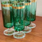 6X Vintage Borrelglazen Wijnglazen Champagne Glazen | Kerst thumbnail 5