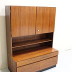 Vintage Boekenkast, Wandkast, Highboard - Tweedelig, Jaren '60 | 01329 thumbnail 5