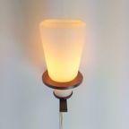 Vintage Scandinavische Wandlamp Teak Melkglas Mid Century 60 thumbnail 10