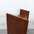 Jaren 50/60 Scandinavisch Wandmeubel Wandrek (teak-grenen-fineer) thumbnail 7