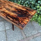 Macassar Ebbenhout Salontafel, Deens Design ‘50/‘60 Vintage thumbnail 10