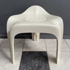 Casala White Low Stool 1970s thumbnail 9