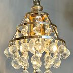 4 Beschikbaar ! Gemerkte Swarvski Hanglampen Vintage Kristal thumbnail 5