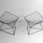 Postmodernistische Vintage Set Van "Oti" Lounge Chairs Voor Ikea Door Niels Gammelgaard thumbnail 6