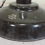 Vintage Industriële Emaille Hanglamp, Zwart thumbnail 3