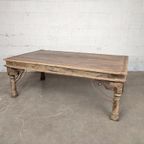 Grote Antieke Indische Tafel thumbnail 7