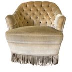 Vintage Fauteuil / Eenzit / Clubzetel Met Franjes thumbnail 3