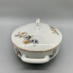 Grote Dekschaal Terrine Epiag Wille & Co Amsterdam Rozenprint thumbnail 3