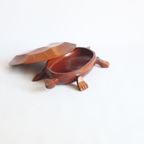 Turtle Shaped Trinket Box, Tropical Wood thumbnail 8