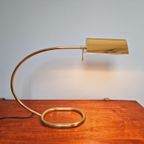 Grote Koperen Bureaulamp, Cosack Leuchten, 1970 thumbnail 2