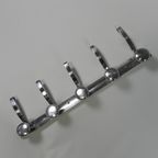 Aluminium Vintage Wandkapstok Met 5 Haken, Jaren 50 thumbnail 2