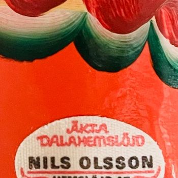 Vintage Zweedse Dala Paarden Nils Olsson Gemerkt