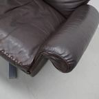 Vintage De Sede Ds-31 Draai Fauteuil In Bruin Leer thumbnail 11
