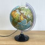 Vintage Globelamp Wereldbol Tafellamp thumbnail 2