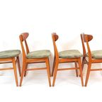 4 Vintage Deense Stoelen Nieuw Gestoffeerd thumbnail 4