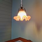 Hanglamp Van Roze Gesatineerd Glas, 1920-30S thumbnail 10