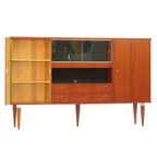 Vintage Highboard Buffetkast Dressoir In Teak, 1960S thumbnail 4