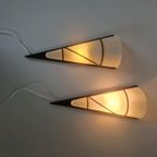 Een Paar Wandlampen Design Metaal Glas thumbnail 7