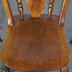Set Van 4 Charmante Antieke Engelse Eetkamerstoelen Uit Midden 19e Eeuw thumbnail 9
