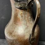 Grote Koperen Klepkan, Met Handvat, 35 Cm Hoog thumbnail 5
