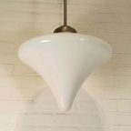 Vintage Art Deco Opaline Druppel Hanglamp Plafondlamp thumbnail 4
