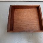 Antieke Mahoniehouten Schaaktafel thumbnail 5