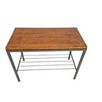 Stiemsma Rotterdam - Bijzettafel - Teakfineer - Metaal - 1960'S thumbnail 7