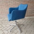 Retro Bureaustoel Verstelbaar Draaibare Stoel Draaistoel thumbnail 8