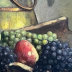 Sungurov A.I. Russische Kunstenaar. "Stilleven Met Appels En Druiven." thumbnail 5