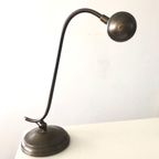 Leuke Vintage Metalen Bureaulamp Metaal Messing  Kleur thumbnail 5