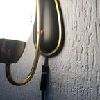 Wandlamp Melkglas Met Messing Details thumbnail 5