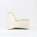 Vintage Italiaanse Altana Design Fauteuil 1970s Beige Linen thumbnail 7