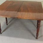 Vintage Antieke Uitschuifbare Tafel, Karttafel thumbnail 6
