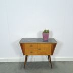 Jaren 50 Kastje Met Lades En Formica Blad Vintage thumbnail 3