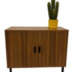 Vintage Kastje Compact Plak Fineer Jaren 70 Design thumbnail 25