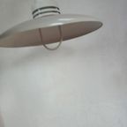 Dijkstra Jaren 80 Witte Metalen Hanglamp Design Vintage thumbnail 4