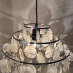 Capiz Schelpen Hanglamp Vintage Chrome Frame thumbnail 12