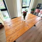 6-Pers Eettafel Hout En Staal 2X1X0.8M thumbnail 6