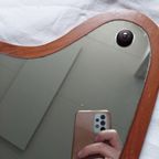 Midcentury Deense Teak Spiegel Met Verlichting thumbnail 10