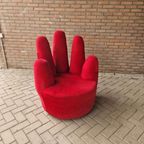 Volwassen Retro Handstoel Rode Handstoel Jaren 90 thumbnail 5
