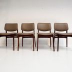 Set Massief Houten Deense Stoelen Met Skaileer, 1970’S thumbnail 4