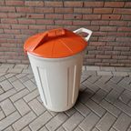 70's Retro Opbergton Speelgoed Ton Vuilnisbak Compostbak thumbnail 3